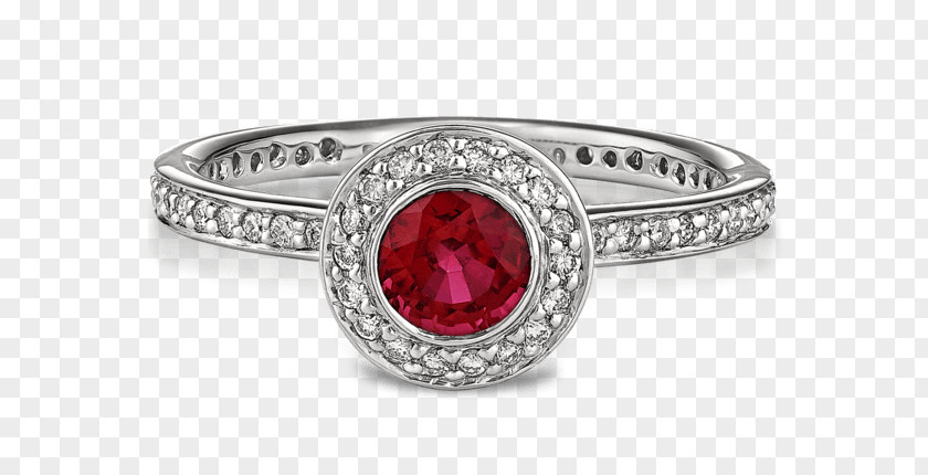 Dazzling Diamond Alphabet Engagement Ring Wedding Ruby PNG