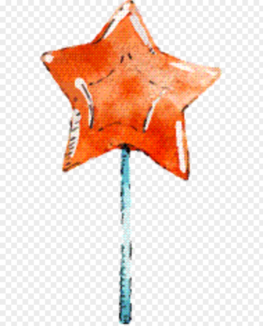 Orange Starfish Background PNG