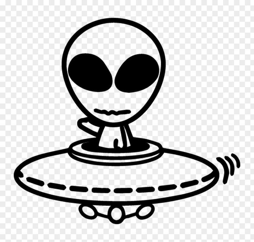 Alien Sticker Decal Drawing Unidentified Flying Object PNG