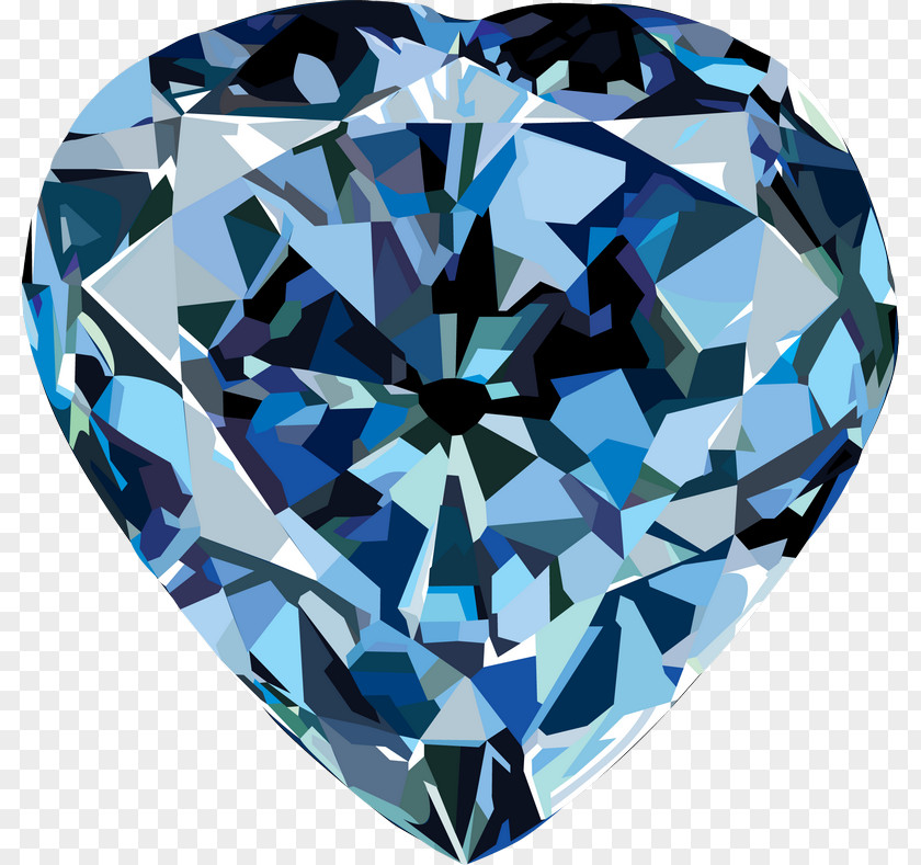Diamond Premier Mine Heart Of Eternity Color Blue PNG