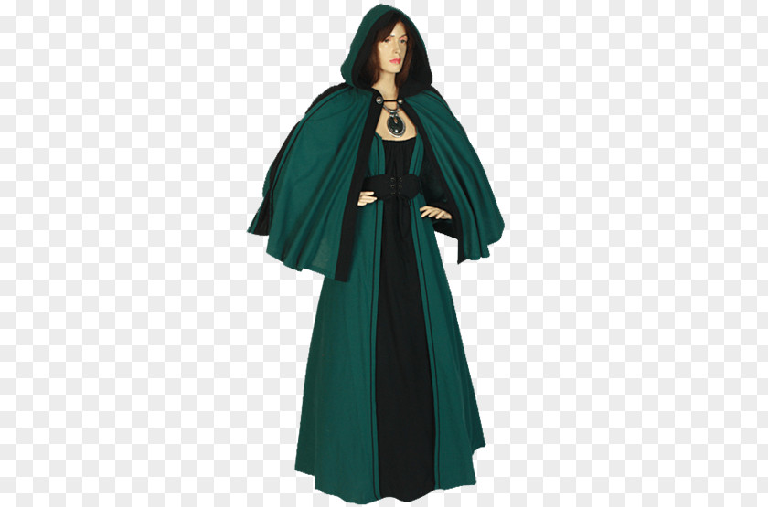 Dress Cape Robe Cloak Clothing Hood PNG