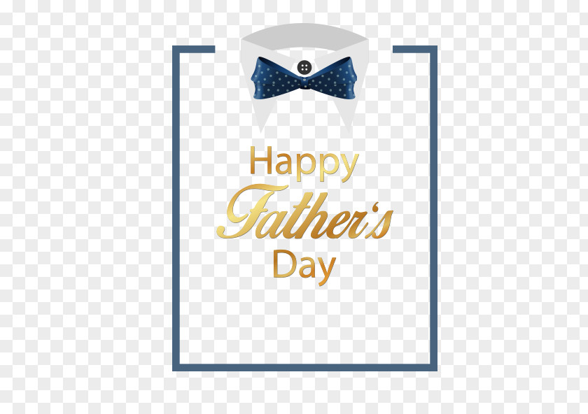 Father's Day Shirt Blue Bow Vector Material Fathers PNG