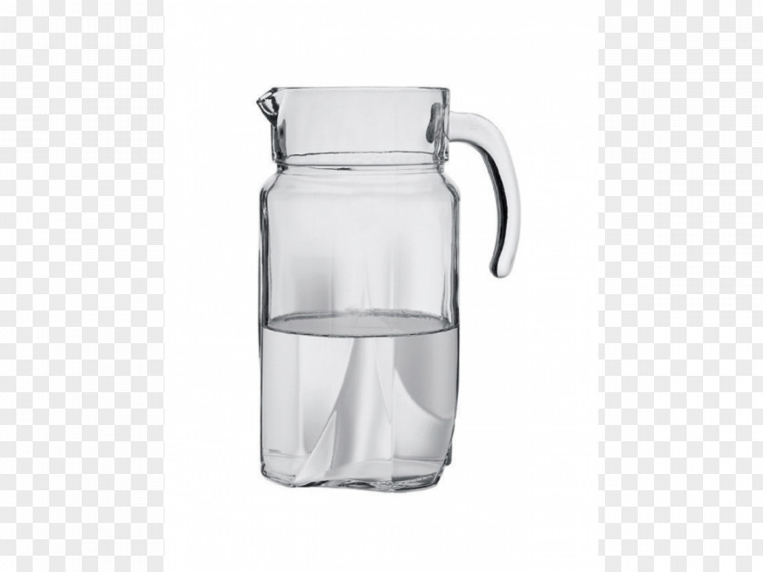 Glass Jug Drink Set 7 Pcs Luna PASABAHCE Pitcher Vase PNG