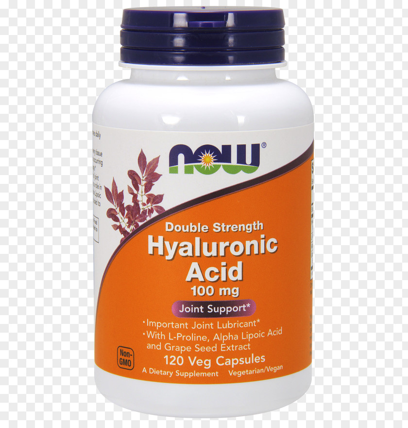 Hyaluronic Acid Dietary Supplement NOW Foods Trimethylglycine Health PNG