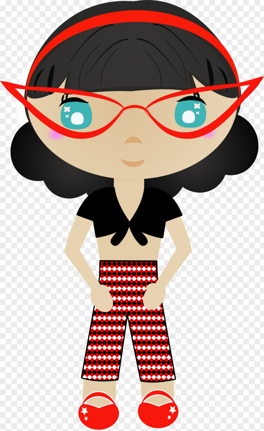 Grease Glasses Boy Character Clip Art PNG