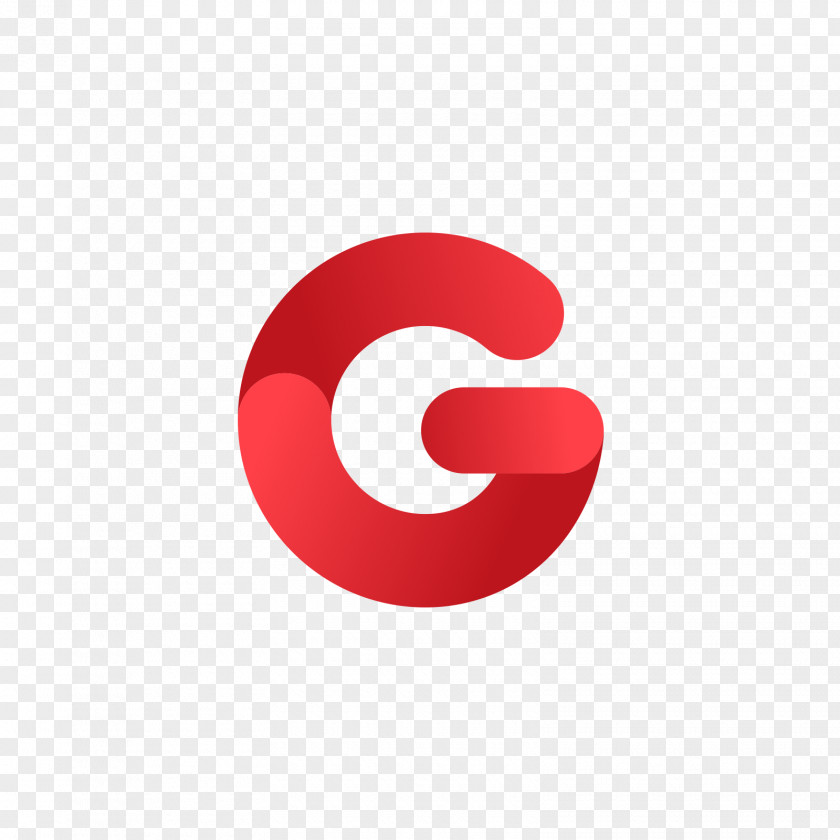 The Red Letter G Logo Font PNG