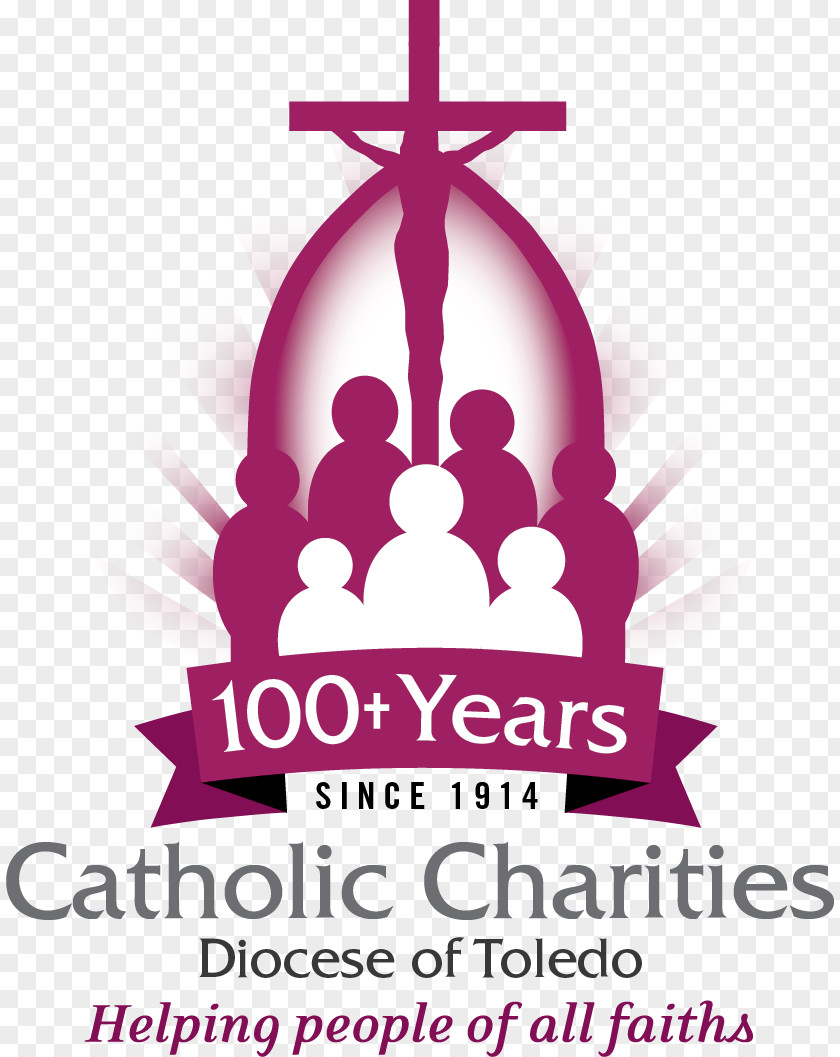Catholic Logo Charities Diocese Of Toledo USA Brand Font PNG