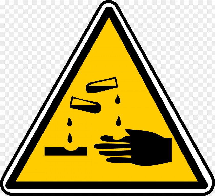 Warning Sign Corrosive Substance Corrosion Hazard Symbol Acid Chemical PNG