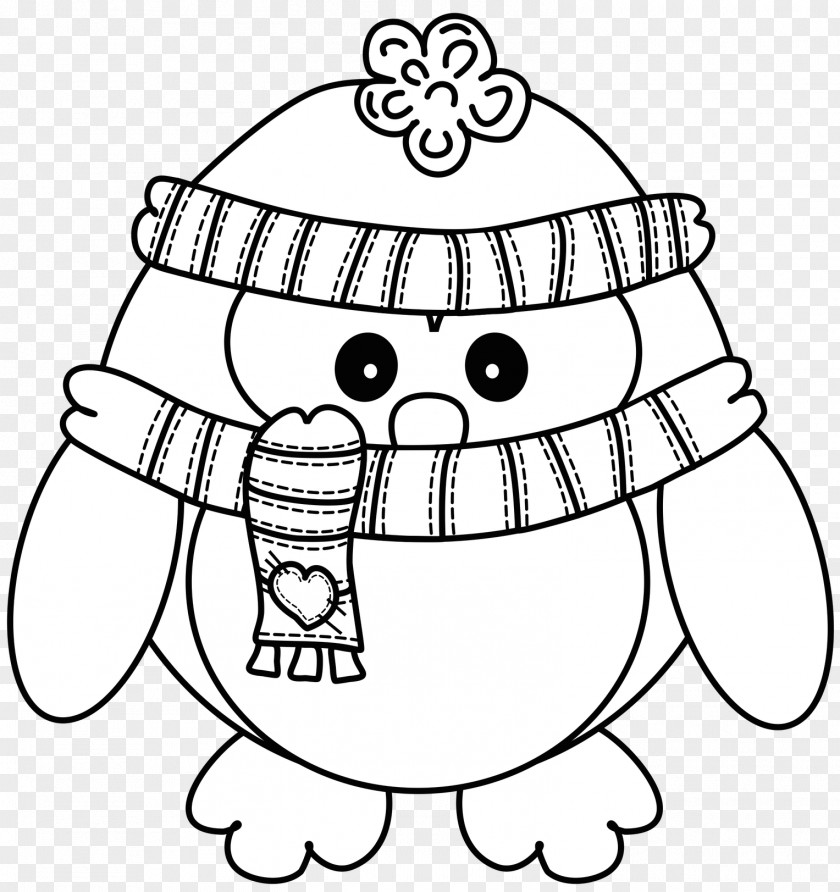 Baby Penguin In Scarf And Hat Clip Art Human Behavior Illustration Headgear PNG