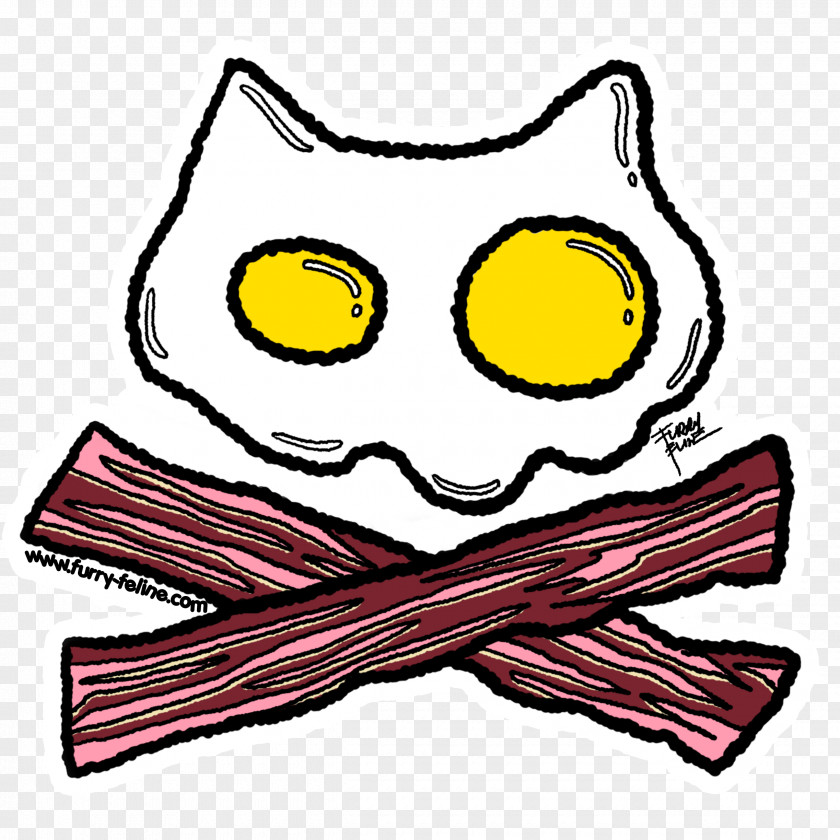 Bacon And Eggs Sticker Text Printing Clip Art PNG