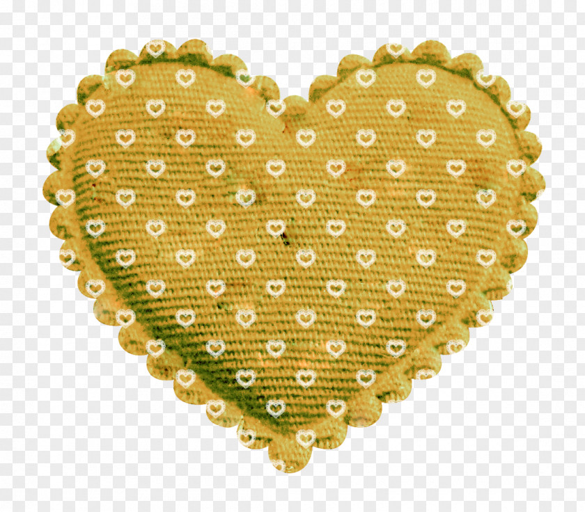 Beautiful Orange Pattern Peach Heart Pillow Green PNG