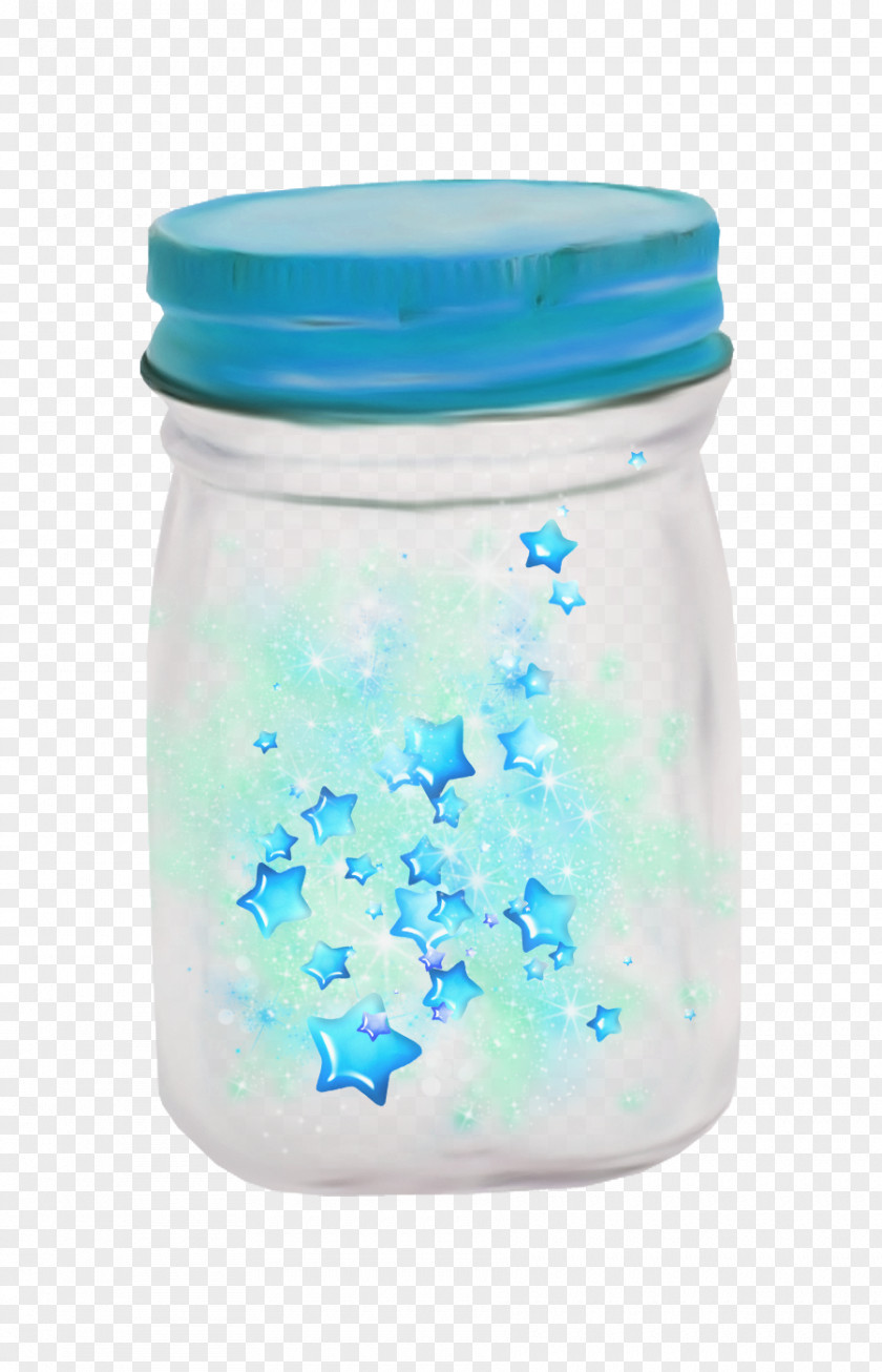 Blue Star,Wishing Bottle Plastic Glass PNG