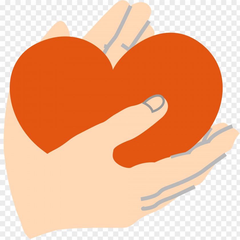 Heart Hand Clip Art PNG