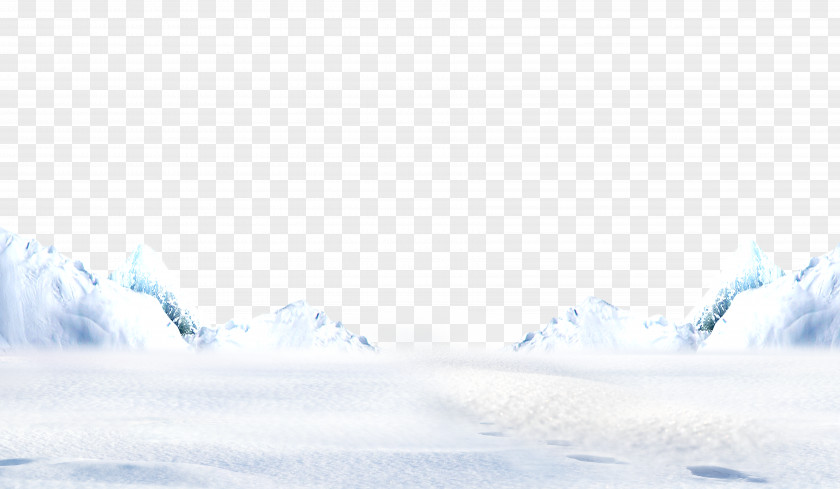 Iceberg Blue Sky Winter Wallpaper PNG