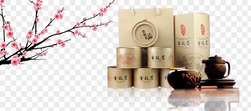 Peach Tea Teaware Packaging And Labeling PNG