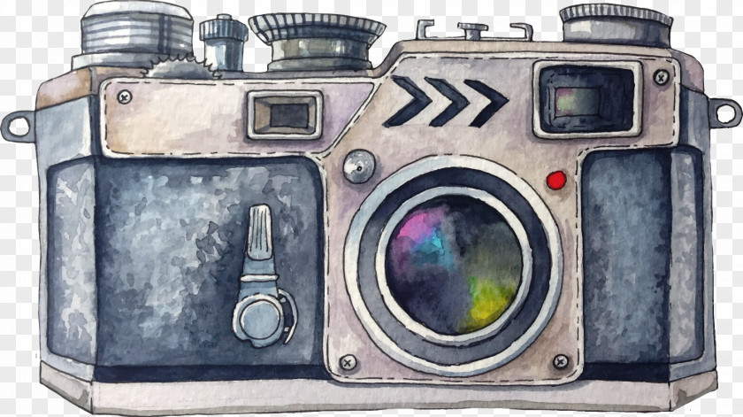 Vector Hand-painted Watercolor Camera Troy Car Toyota Highlander Painting PNG