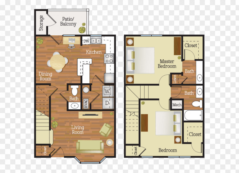 19th Mercer Apartments Floor Plan Bedroom Villages Of East Lake PNG