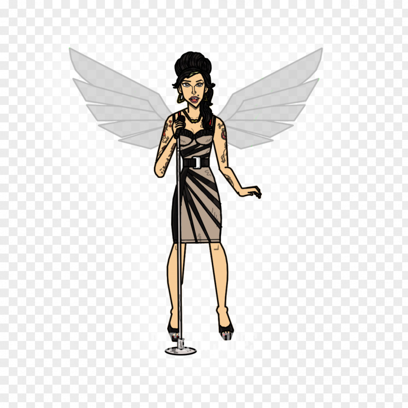 Amy Winehouse Art Fairy Cartoon Angel M Costume PNG