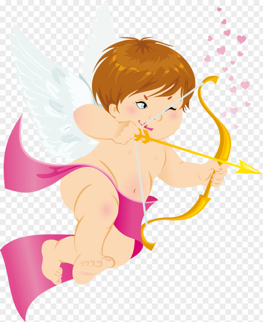 Angel With Bow Free Clipart Picture Cherub Clip Art PNG