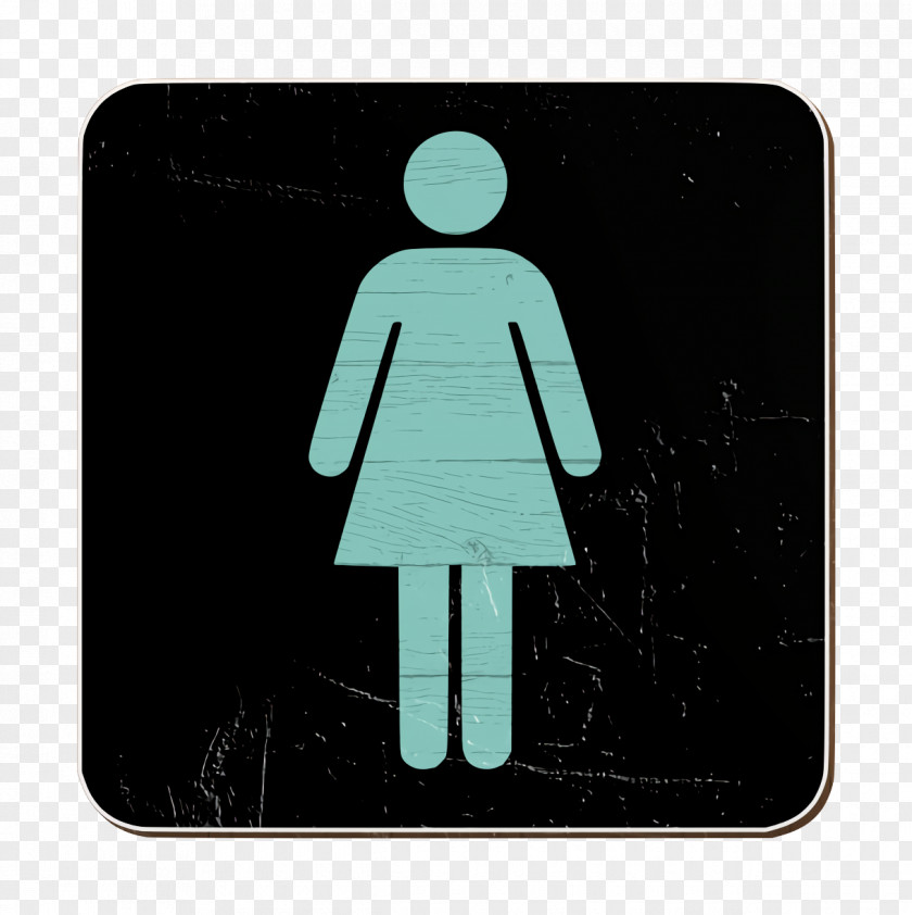 Gesture Walking Toilets Icon Women PNG