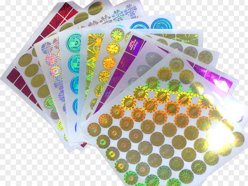 Hologram Sticker Label Printing Security Paper PNG