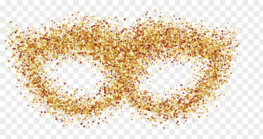 Luxury Gold Particle Mask Fragment Vector Computer File PNG