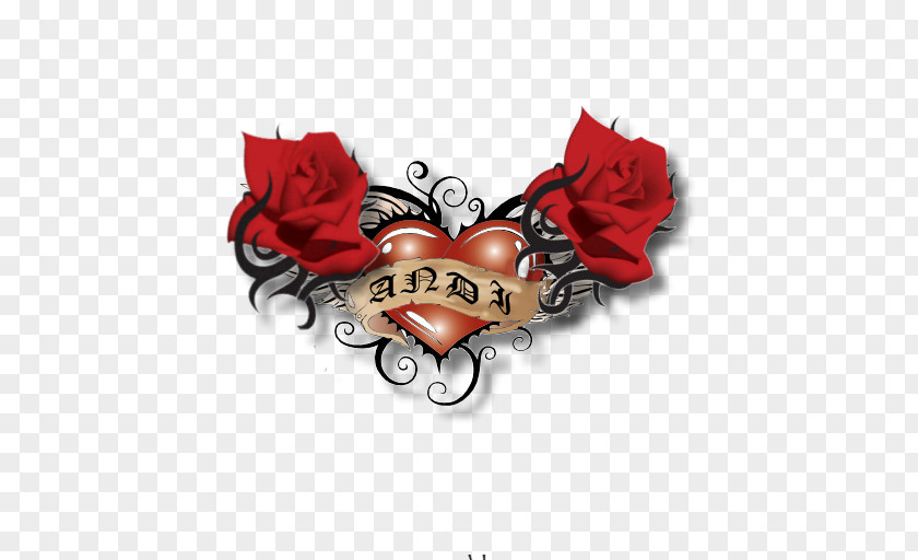 Rose Tattoo Heart Name Tempo PNG