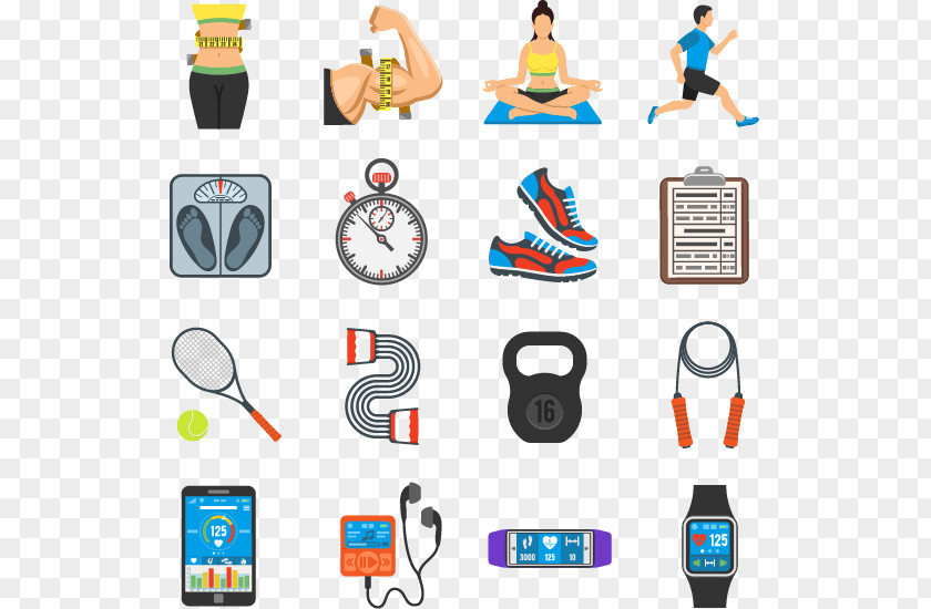 Sports Equipment Pictures Vector Material Physical Fitness Icon Design PNG