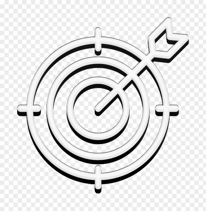 Symbol Clock Goal Icon Target SEO And Online Marketing PNG