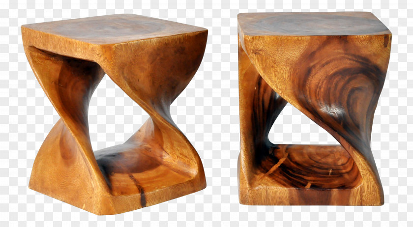 Wood Furniture Stool PNG
