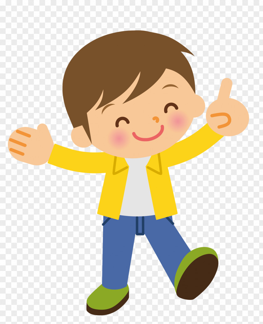 Cartoon Hand Painted Smiling Boy Child Illustration PNG