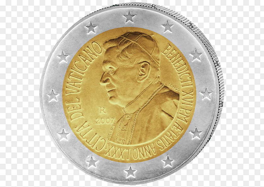 Coin Vatican City 2 Euro Commemorative Coins PNG