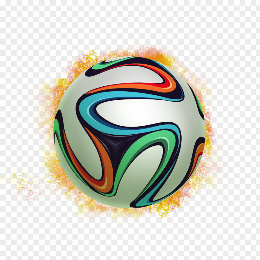 Fire Football 2014 FIFA World Cup Adidas Brazuca Clip Art PNG
