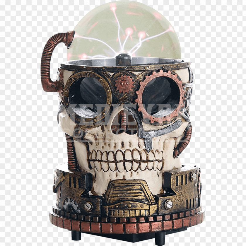 Skull Steampunk Plasma Globe Fantasy PNG