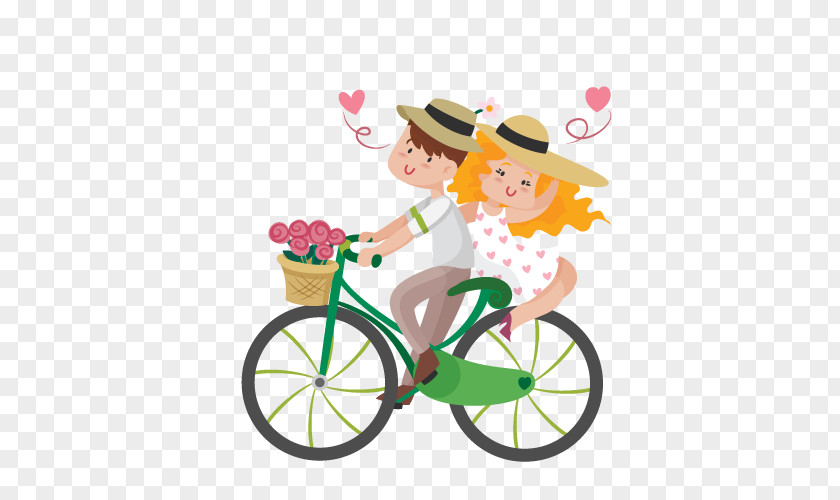 Bicycle Cycling Couple PNG