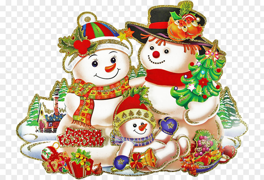 Cartoon Snowman Christmas Jingle Bells Clip Art PNG
