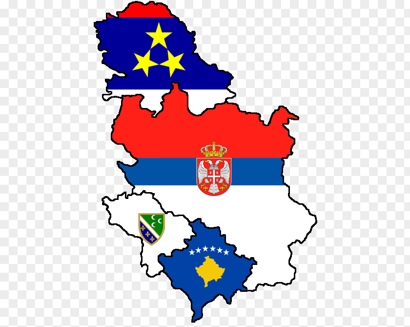 Kosovo Montenegro Sandžak Vojvodina Serbs PNG