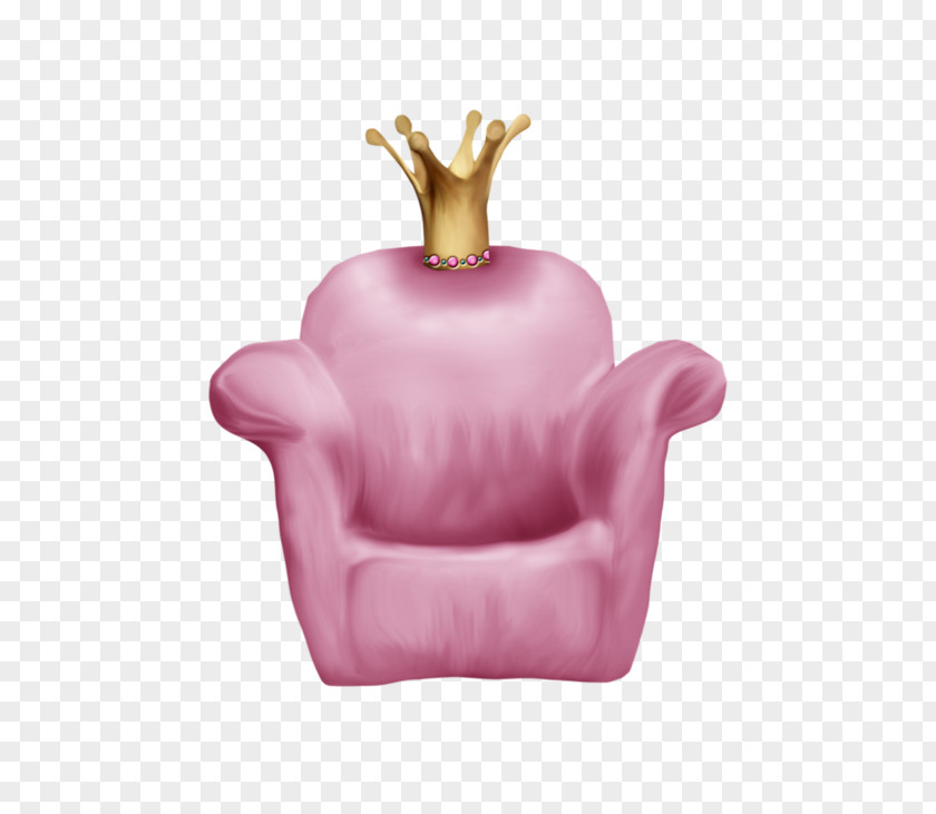 Pink Crown Sofa Couch Chair Fauteuil PNG