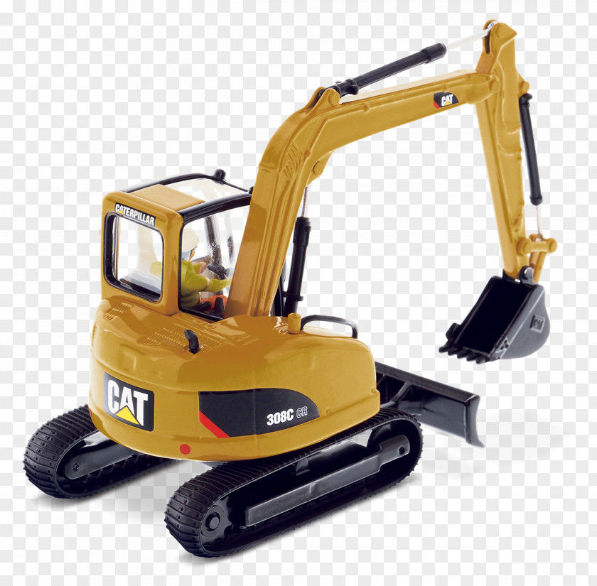 Excavator Caterpillar Inc. Die-cast Toy Loader Tractor PNG