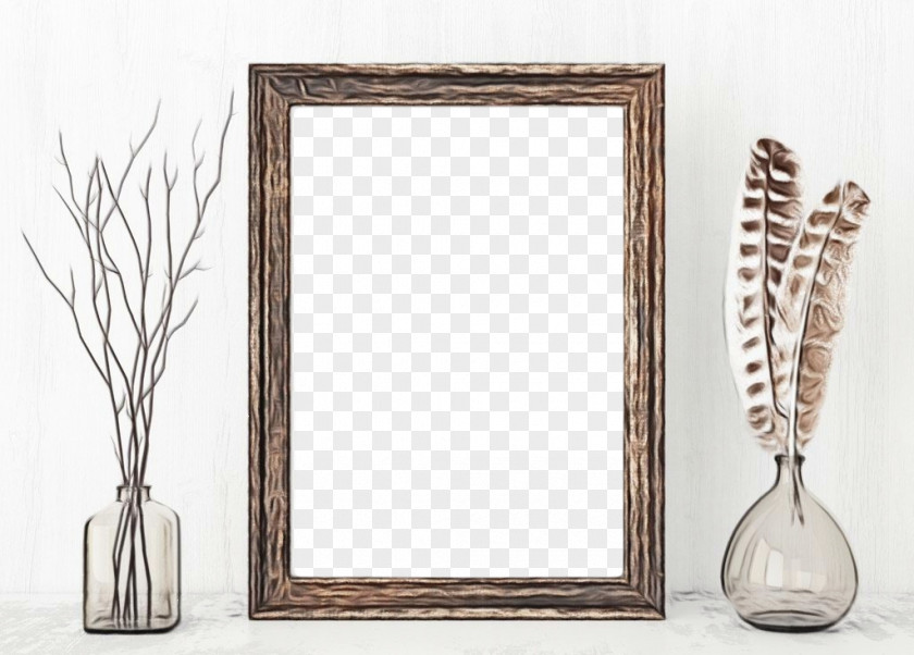 Glass Table Picture Frame PNG