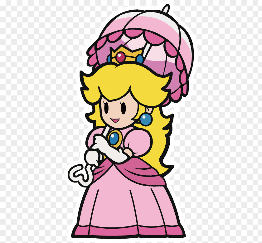 Mario Super Princess Peach Bros. Paper PNG