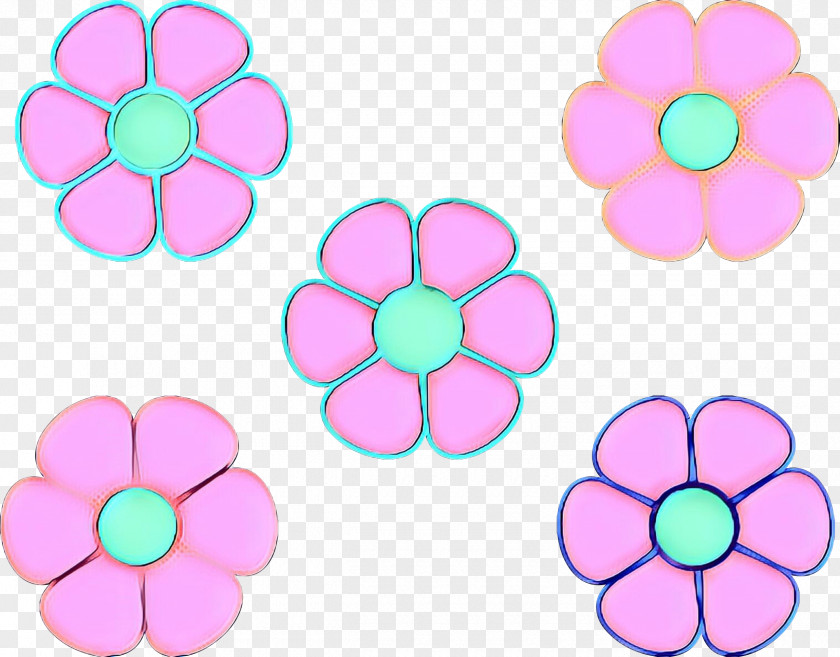 Petal Pink Flower Cartoon PNG