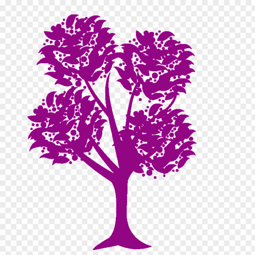 Purple Tree Graphic Design Image PNG