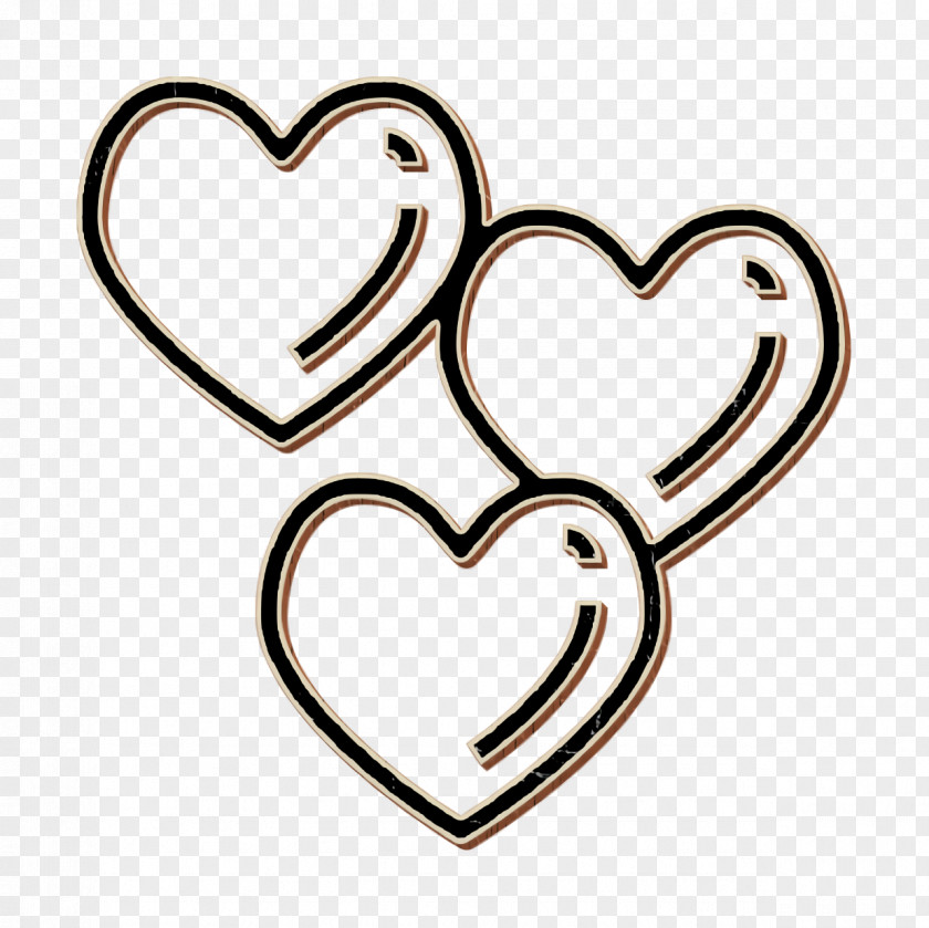 Honeymoon Icon Heart Hearts PNG