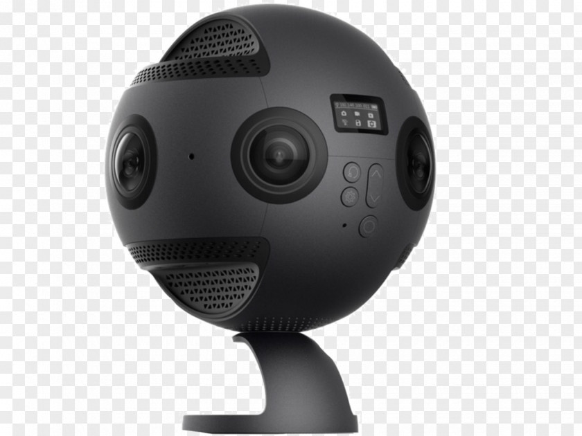 Camera 360-vision Insta360 Pro Black 360° Spherical VR 360 8K 195726 Samsung Gear PNG