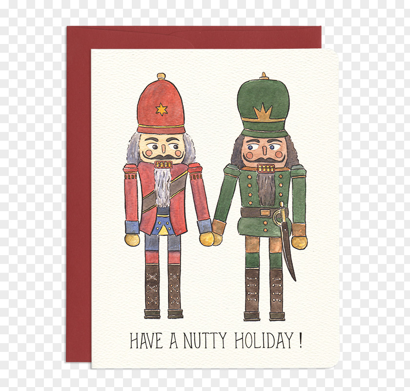 Merry Christmas Card Decorative Nutcracker Ornament Day PNG
