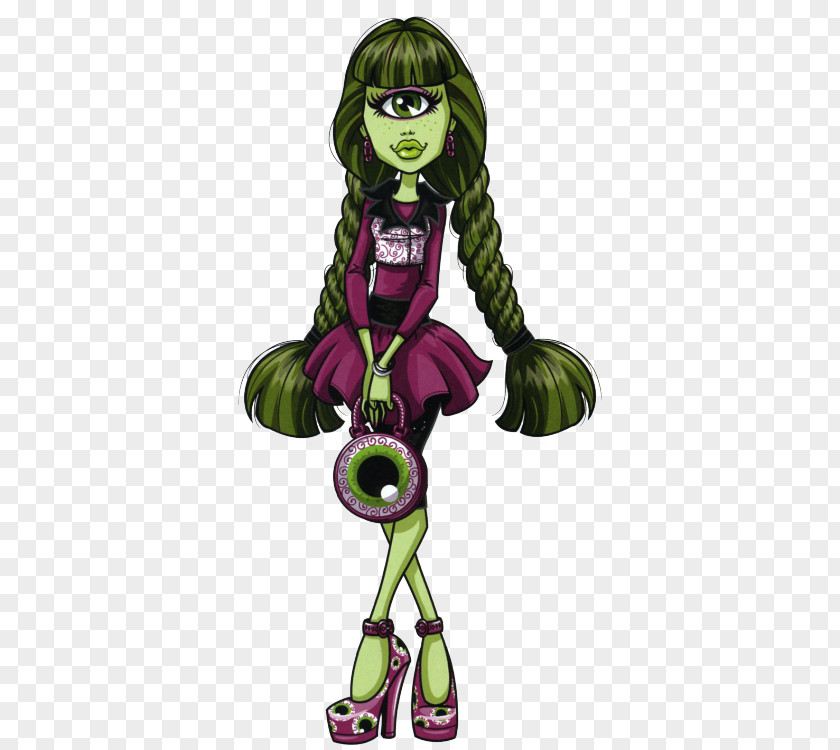 Moster Monster High I (Heart) Fashion Iris Clops Doll Toy OOAK PNG