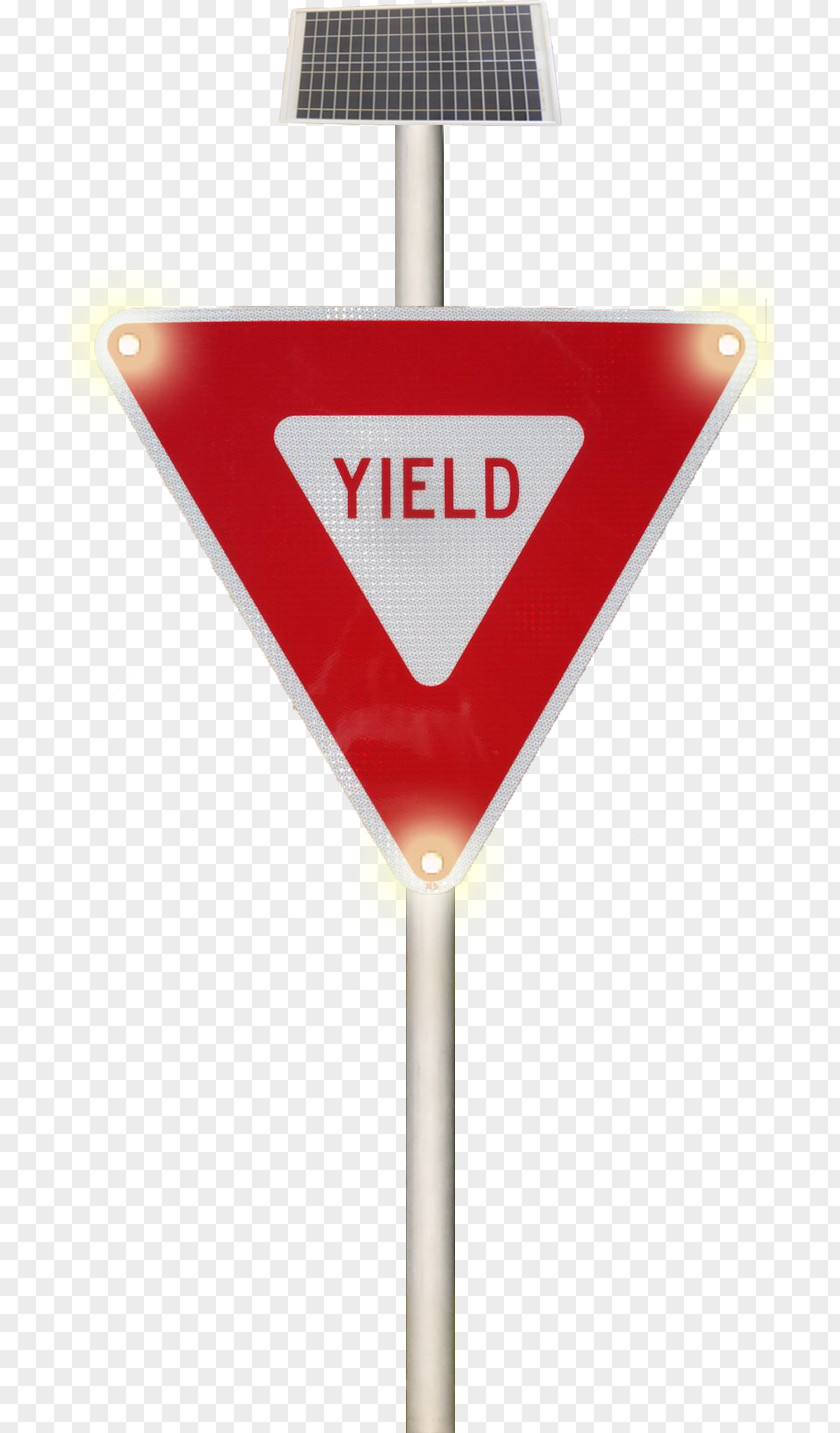 Pole Yield Sign Stop Intersection Road K&K Systems, Inc PNG