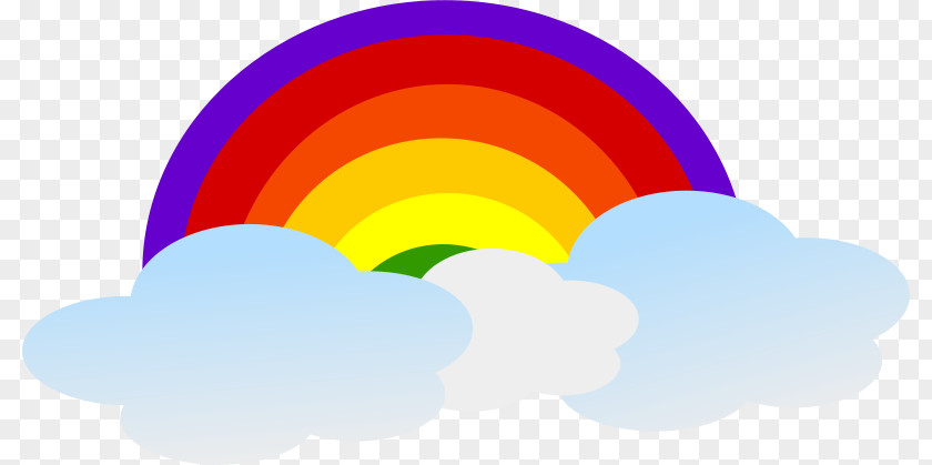 Rainbow Cloud Clip Art PNG