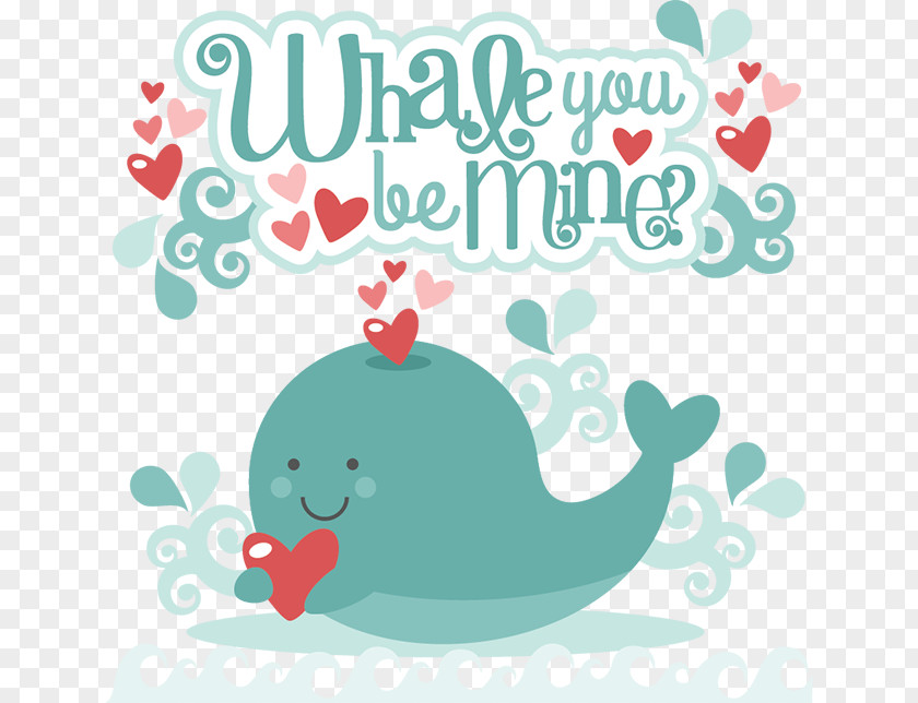 Valentines Day Valentine's Clip Art Whales Scalable Vector Graphics PNG